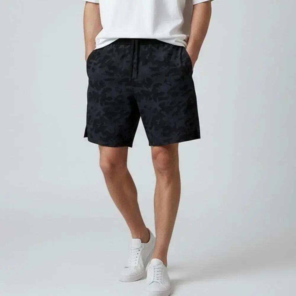 Ten Thousand Interval Shorts Men's Sz XL Black Camo Lined Drawstring Activewear